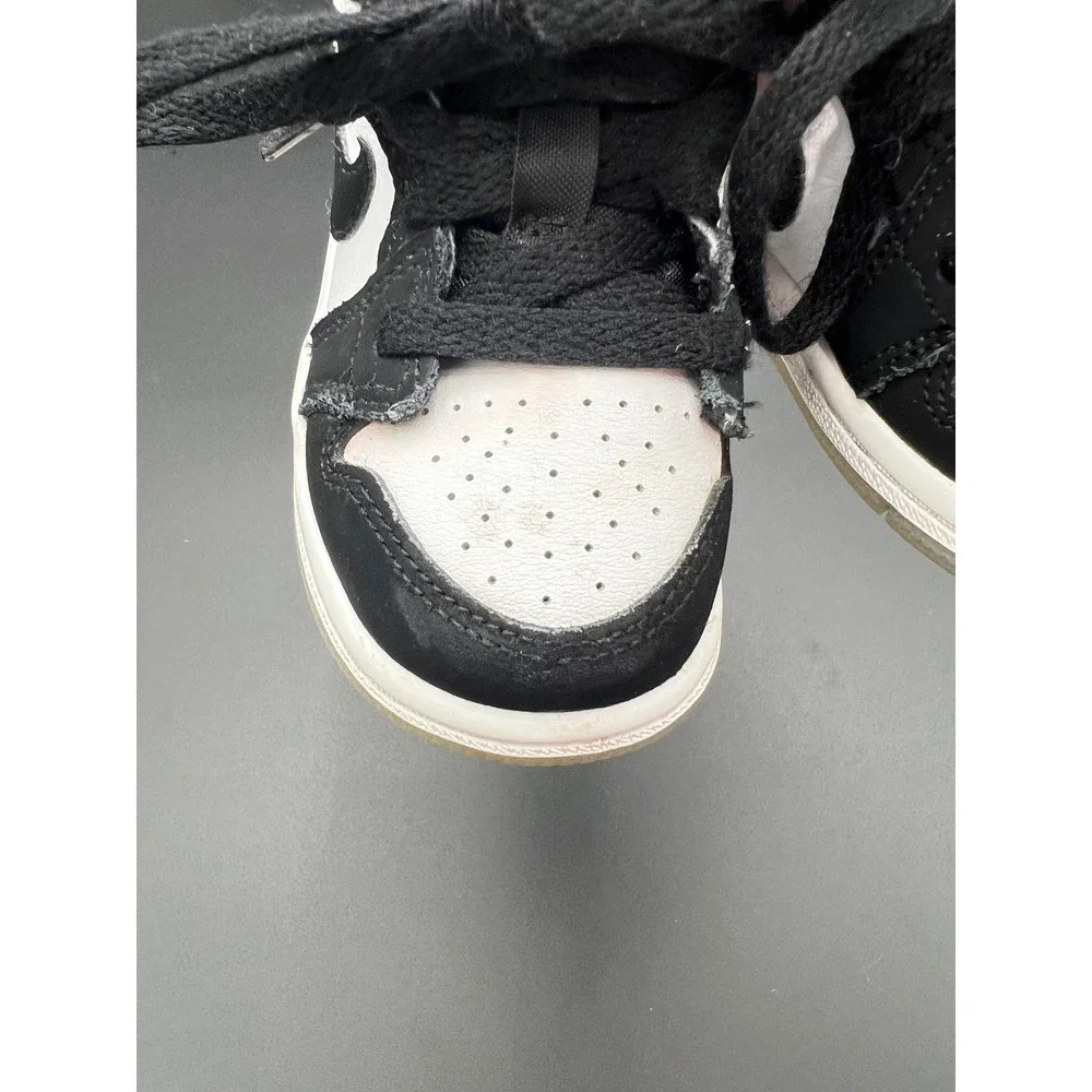 Jordan 1 Mid Toddler Sneakers Black White Panda AR6352-100 Size 4C